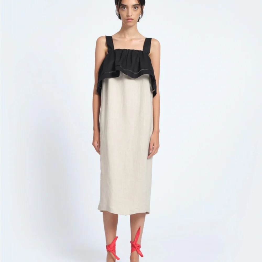 TELA Cima dress in Cream/black